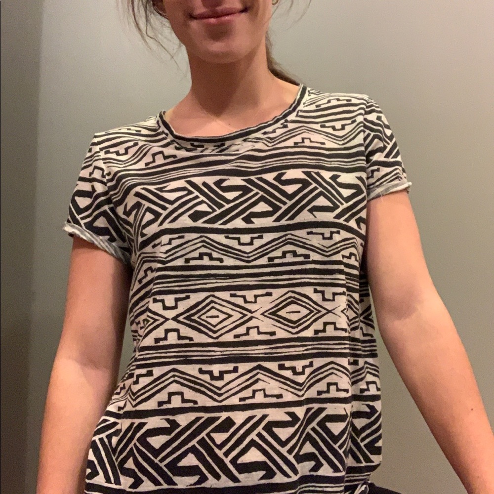 Black & White Print Shirt